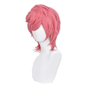 Anime JoJo's Bizarre Adventure Golden Wind Trish Una Long Pink Cosplay Wigs