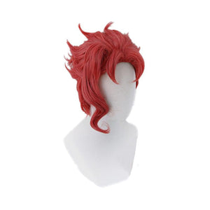 Anime JoJo's Bizarre Adventure Stardust Crusaders Kakyoin Noriaki Short Wine Red Cosplay Wigs