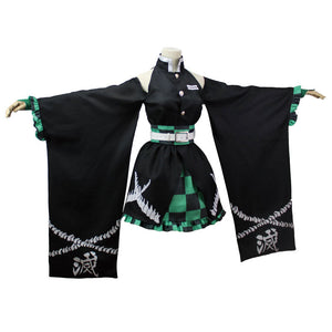 Anime Demon Slayer: Kimetsu no Yaiba Tanjiro Kamado Dress Cosplay Costumes