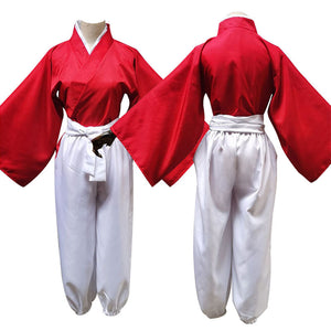 Anime Demon Slayer Kimetsu no Yaiba Tanjuro Kamado Dance of the Fire God Hinokami Kagura Cosplay Costume - Cosplay Clans