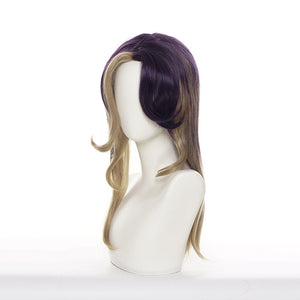 LOL Coven Ahri Purple Blonde Long Cosplay Wigs