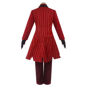 Hazbin Hotel Alastor Red Uniform Outfit Full Set Halloween Cosplay Costumes