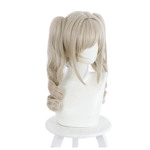 Game Genshin Impact Barbara Curly Blonde Ponytail Cosplay Wigs 