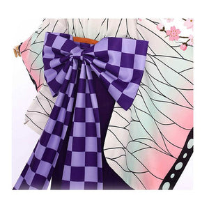 Anime Demon Slayer Kimetsu no Yaiba Kochou Shinobu Kimono Maid Outfit Cosplay Costumes