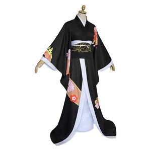 Anime Demon Slayer Kimetsu no Yaiba Kibutsuji Muzan kimono Woman Uniform Halloween Cosplay Costumes 