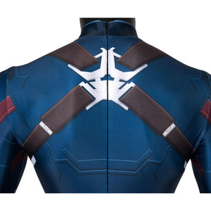 Avengers: Endgame Steven Rogers Captain America Jumpsuit Cosplay Costumes