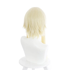 Game Genshin Impact Traveler Lumine Blonde Ponytail Cosplay Wigs