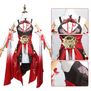 Honkai: Star Rail Tingyun Cosplay Costumes With Tail Props