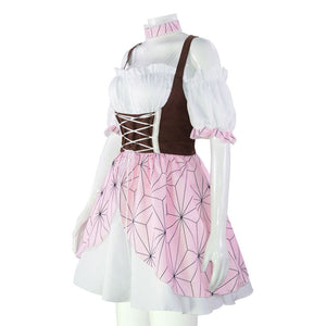 Demon Slayer Kimetsu no Yaiba Nezuko Kamado Lolita Cosplay Costumes