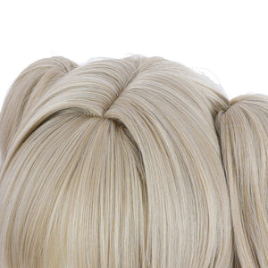 Game Genshin Impact Barbara Curly Blonde Ponytail Cosplay Wigs 