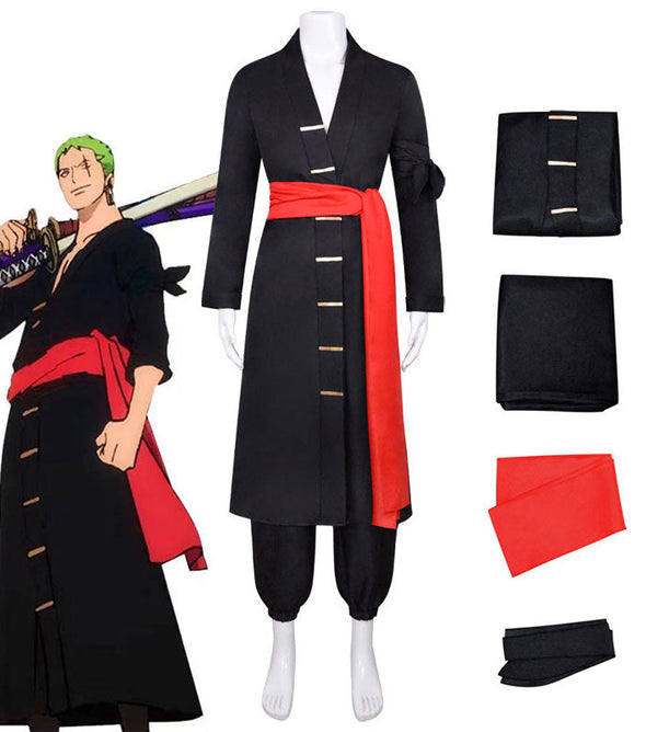 Anime One Piece Wano Country Roronoa Zoro Cosplay Costumes