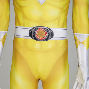 Mighty Morphin Power Rangers Dime Tribe Knight Boi Tiger Ranger Yellow Ranger Cosplay Costumes