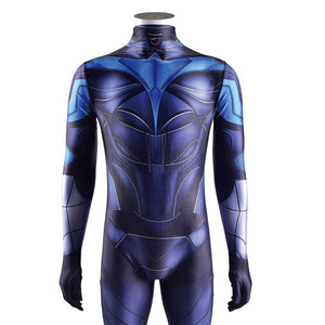 DC Teen Titans Go Nightwing Jumpsuit Cosplay Costumes