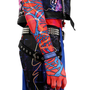 Spider-Man: Across The Spider-Verse Spider-Punk Hobart Hobie Brown Jumpsuit Cosplay Costumes