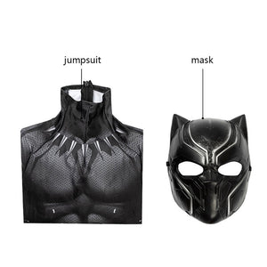 Movie Captain America Civil War Black Panther Children Jumpsuit Cosplay Costume - Cosplay Clans