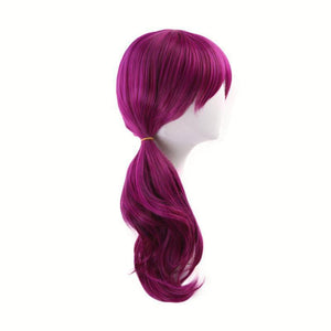 LOL KDA Evelynn Long Braid Hot Pink Cosplay Wigs