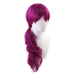 LOL KDA Evelynn Long Braid Hot Pink Cosplay Wigs