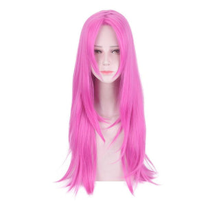 Anime JoJo's Bizarre Adventure Golden Wind Diavolo Long Pink Cosplay Wigs