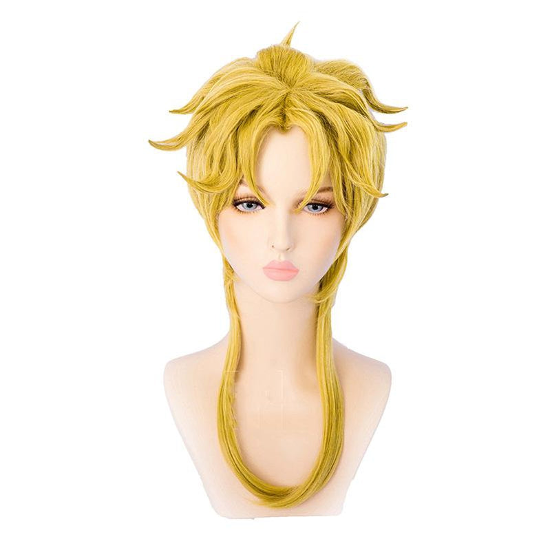 Anime JoJo's Bizarre Adventure Dio Brando Long Blond Cosplay Wigs