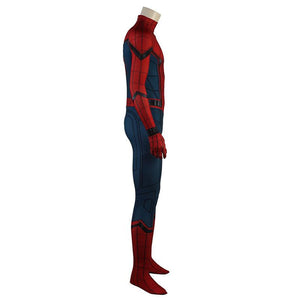 Movie Spider-Man: Homecoming Peter Parker Spiderman Jumpsuit Elastic Force Cosplay Costume with Headgear