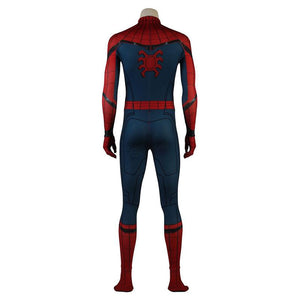 Movie Spider-Man: Homecoming Peter Parker Spiderman Jumpsuit Elastic Force Cosplay Costume with Headgear