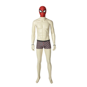 Spider-Man PS4 Undies Peter Parker Spiderman Cosplay Costume with Shorts and Wristband