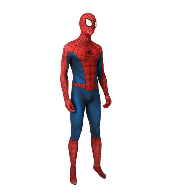 Spider-Man Elastic Force Jumpsuit Cosplay Costume with Free Headgear