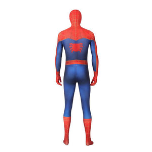 Movie Spider-Man: Into the Spider-Verse Peter Parker Spiderman Jumpsuit Cosplay Costume with Free Headgear