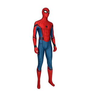 Movie Spider-Man: Far From Home Peter Parker Spiderman Jumpsuit Cosplay Costume with Free Headgear