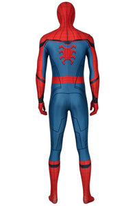 Movie Spider-Man: Far From Home Peter Parker Spiderman Jumpsuit Cosplay Costume with Free Headgear