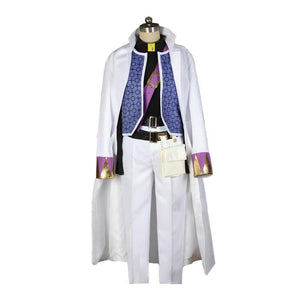 Anime JoJo's Bizarre Adventure Diamond is Unbreakable Kujo Jotaro Cosplay Costume with Hat