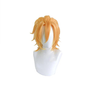 Anime JoJo's Bizarre Adventure Golden Wind Pannacotta Fugo Short Blond Cosplay Wigs