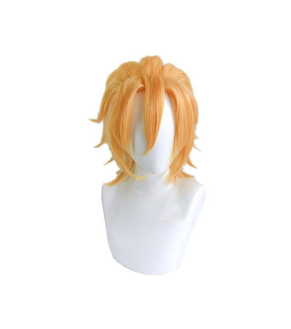 Anime JoJo's Bizarre Adventure Golden Wind Pannacotta Fugo Short Blond Cosplay Wigs