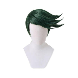 Anime JoJo's Bizarre Adventure Diamond is Unbreakable Rohan Kishibe Short Green Cosplay Wigs