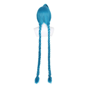 LOL Jinx Long Blue Bunches Cosplay Wigs