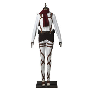 Anime Attack on Titan Mikasa Ackerman Ttraining Corps Uniform Set Cosplay Costume