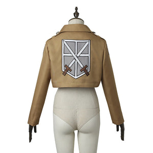 Anime Attack on Titan Mikasa Ackerman Ttraining Corps Uniform Set Cosplay Costume